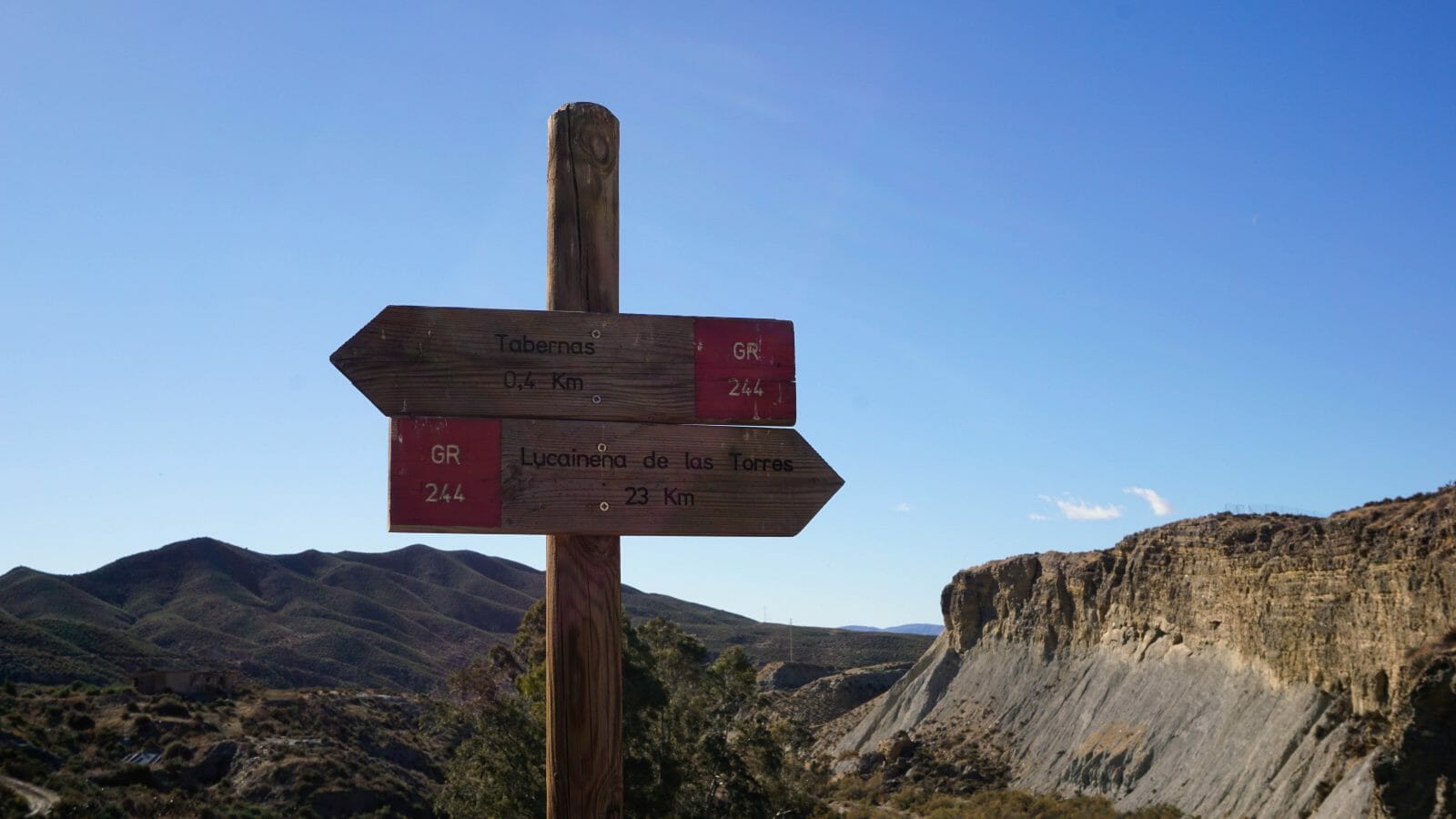 Tabernas Desert Signpost